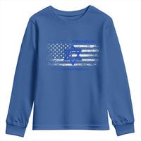 Proud Israeli American Youth Sweatshirt Patriotic Israeli USA Flag - Wonder Print Shop