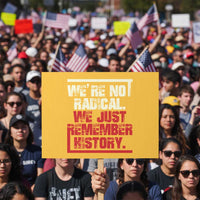 We Are Not Radical We Just Remember History Protest Sign - Wonder Print Shop