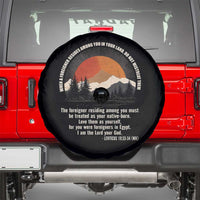 When A Foreigner Resides Among You In Your Land Do Not Mistreat Them Spare Tire Cover Leviticus Bible Verse - Wonder Print Shop