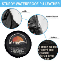 When A Foreigner Resides Among You In Your Land Do Not Mistreat Them Spare Tire Cover Leviticus Bible Verse - Wonder Print Shop