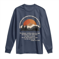 When A Foreigner Resides Among You In Your Land Do Not Mistreat Them Long Sleeve Shirt Leviticus Bible Verse - Wonder Print Shop