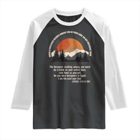 When A Foreigner Resides Among You In Your Land Do Not Mistreat Them Raglan Shirt Leviticus Bible Verse - Wonder Print Shop