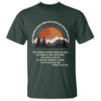 When A Foreigner Resides Among You In Your Land Do Not Mistreat Them T Shirt Leviticus Bible Verse - Wonder Print Shop