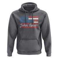 Funny John Lewis Good Trouble Hoodie Vintage American Flag - Wonder Print Shop