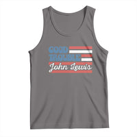 Funny John Lewis Good Trouble Tank Top Vintage American Flag - Wonder Print Shop