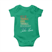 John Lewis Baby Onesie Get In Trouble Good Necessary Trouble Social Justice - Wonder Print Shop