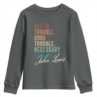 John Lewis Youth Sweatshirt Get In Trouble Good Necessary Trouble Social Justice - Wonder Print Shop