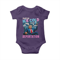 Funny Enjoy An Ice Cold Glass Of Deportation Baby Onesie American Flag - Wonder Print Shop