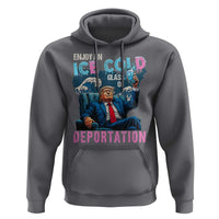 Funny Enjoy An Ice Cold Glass Of Deportation Hoodie American Flag - Wonder Print Shop