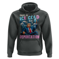 Funny Enjoy An Ice Cold Glass Of Deportation Hoodie American Flag - Wonder Print Shop