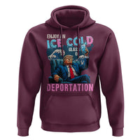 Funny Enjoy An Ice Cold Glass Of Deportation Hoodie American Flag - Wonder Print Shop