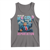 Funny Enjoy An Ice Cold Glass Of Deportation Tank Top American Flag - Wonder Print Shop