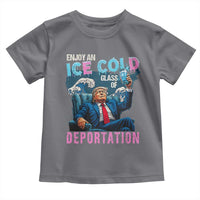 Funny Enjoy An Ice Cold Glass Of Deportation Toddler T Shirt American Flag - Wonder Print Shop