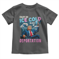 Funny Enjoy An Ice Cold Glass Of Deportation Toddler T Shirt American Flag - Wonder Print Shop