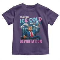Funny Enjoy An Ice Cold Glass Of Deportation Toddler T Shirt American Flag - Wonder Print Shop