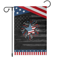 Funny 4th of July Fireworks Foxtrot Delta Tango Garden Flag