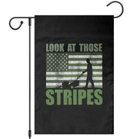 Funny Gardening Lawn Mower Garden Flag Look At Those Stripes American Flag - Wonder Print Shop