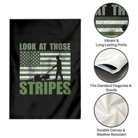 Funny Gardening Lawn Mower Garden Flag Look At Those Stripes American Flag - Wonder Print Shop