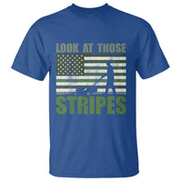 Funny Gardening Lawn Mower T Shirt Look At Those Stripes American Flag - Wonder Print Shop