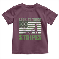 Funny Gardening Lawn Mower Toddler T Shirt Look At Those Stripes American Flag - Wonder Print Shop