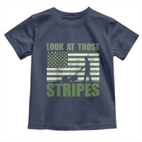 Funny Gardening Lawn Mower Toddler T Shirt Look At Those Stripes American Flag - Wonder Print Shop
