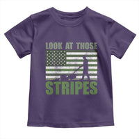Funny Gardening Lawn Mower Toddler T Shirt Look At Those Stripes American Flag - Wonder Print Shop