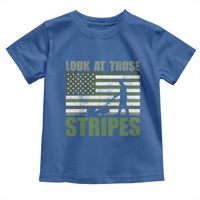 Funny Gardening Lawn Mower Toddler T Shirt Look At Those Stripes American Flag - Wonder Print Shop