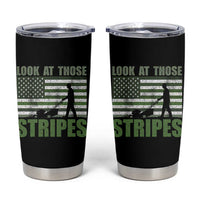 Funny Gardening Lawn Mower Tumbler Cup Look At Those Stripes American Flag - Wonder Print Shop