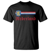 Nederland Holland Emblem Lion Vintage Dutch Flag T Shirt