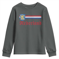Nederland Holland Emblem Lion Vintage Dutch Flag Youth Sweatshirt
