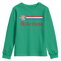 Nederland Holland Emblem Lion Vintage Dutch Flag Youth Sweatshirt