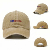 Ughmerica Liberal 4th of July Political Independence Day Washed Cotton Baseball Cap