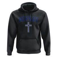 Norway Vintage Soccer Design The Nordic Cross Flag Hoodie