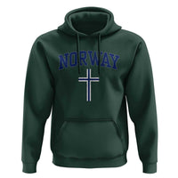Norway Vintage Soccer Design The Nordic Cross Flag Hoodie