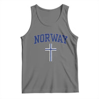 Norway Vintage Soccer Design The Nordic Cross Flag Tank Top