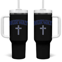 Norway Vintage Soccer Design The Nordic Cross Flag Tumbler With Handle
