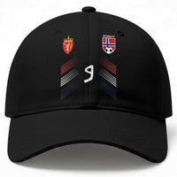 Norway Football Crest Jersey Style Baseball Cap Number 9 Viking Athletic for Soccer Fan