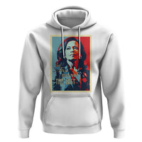 The First But Not The Last Hoodie Madam Harris 2024 USA Portrait Presidential Election - Wonder Print Shop
