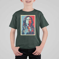 The First But Not The Last T Shirt For Kid Madam Harris 2024 USA Portrait Presidential Election - Wonder Print Shop
