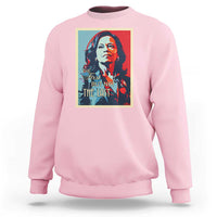 The First But Not The Last Sweatshirt Madam Harris 2024 USA Portrait Presidential Election - Wonder Print Shop