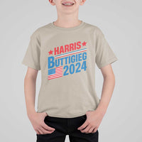 Harris Buttigieg 2024 T Shirt For Kid Presidential Election American Flag - Wonder Print Shop