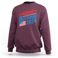 Harris Buttigieg 2024 Sweatshirt Presidential Election American Flag - Wonder Print Shop