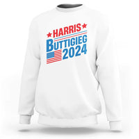 Harris Buttigieg 2024 Sweatshirt Presidential Election American Flag - Wonder Print Shop