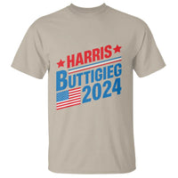 Harris Buttigieg 2024 T Shirt Presidential Election American Flag - Wonder Print Shop