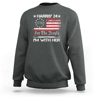 Harris'24 For The People I'm With Her Sweatshirt Vintage Betsy American Flag 2024 Election - Wonder Print Shop