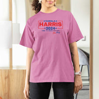 Harris 2024 Time To Make Herstory T Shirt For Women American Flag Election Star - Wonder Print Shop