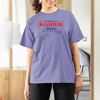 Harris 2024 Time To Make Herstory T Shirt For Women American Flag Election Star - Wonder Print Shop