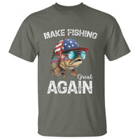 Funny Make Fishing Great Again T Shirt Bass Fishing - Wonder Print Shop