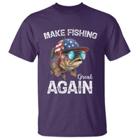 Funny Make Fishing Great Again T Shirt Bass Fishing - Wonder Print Shop