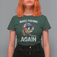 Funny Make Fishing Great Again T Shirt For Women Bass Fishing - Wonder Print Shop